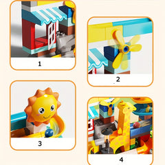 99pcs Large Particle Building Blocks Slide Toy DIY Brick Track Creative Set