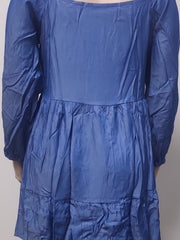  Boat Neck Lantern Sleeve Midi Dress Women's Plus