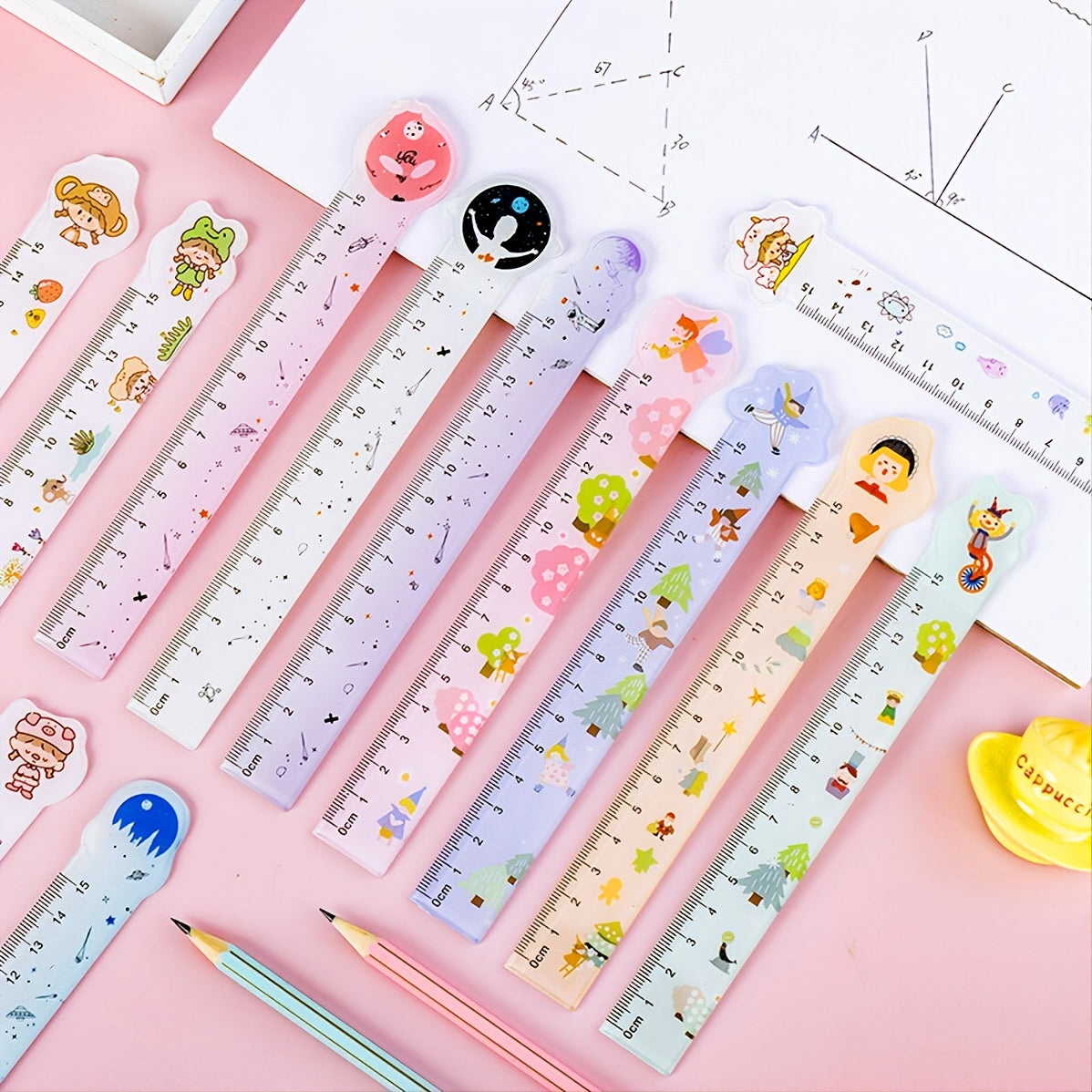 Cute Cartoon Drawing Ruler for Crafts and Art