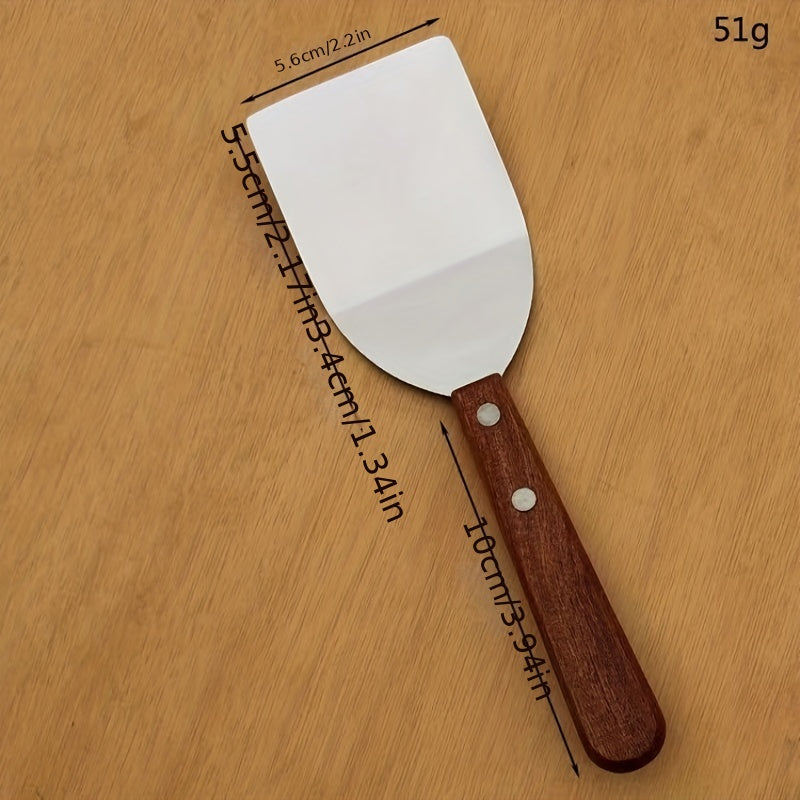 Brownie Spatula Metal with Wood Handle Stainless Steel Cookie Spatula