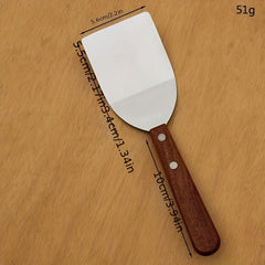 Brownie Spatula Metal with Wood Handle Stainless Steel Cookie Spatula