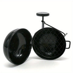 Mini Metal BBQ Grill Model Dollhouse Accessory with Realistic Detailing