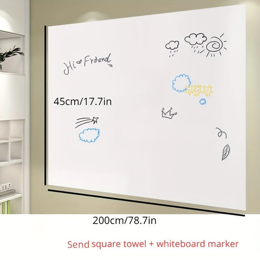 Electrostatic Whiteboard Wall Stickers Removable Doodle Painting Board
