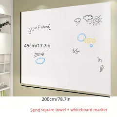 Electrostatic Whiteboard Wall Stickers Removable Doodle Painting Board