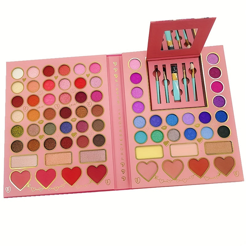 70 Color Eyeshadow Palette Matte Gloss Blush Contouring Palette