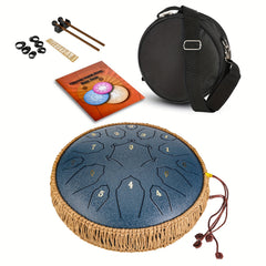 30 48 Cm 15 Note Steel Tongue Drum D Key Handpan Drum with Bag & Book
