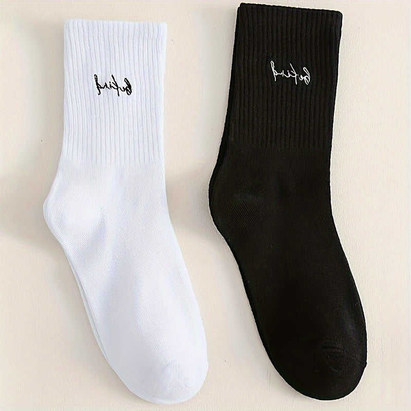 Men's BE KIND Crew Socks 2 Pairs All Seasons Wearing