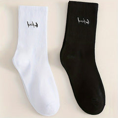 Men's BE KIND Crew Socks 2 Pairs All Seasons Wearing