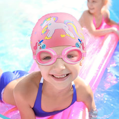 Silicone Animal Waterproof Swimming Cap Long Hair Anti slip Elastic Swim Cap