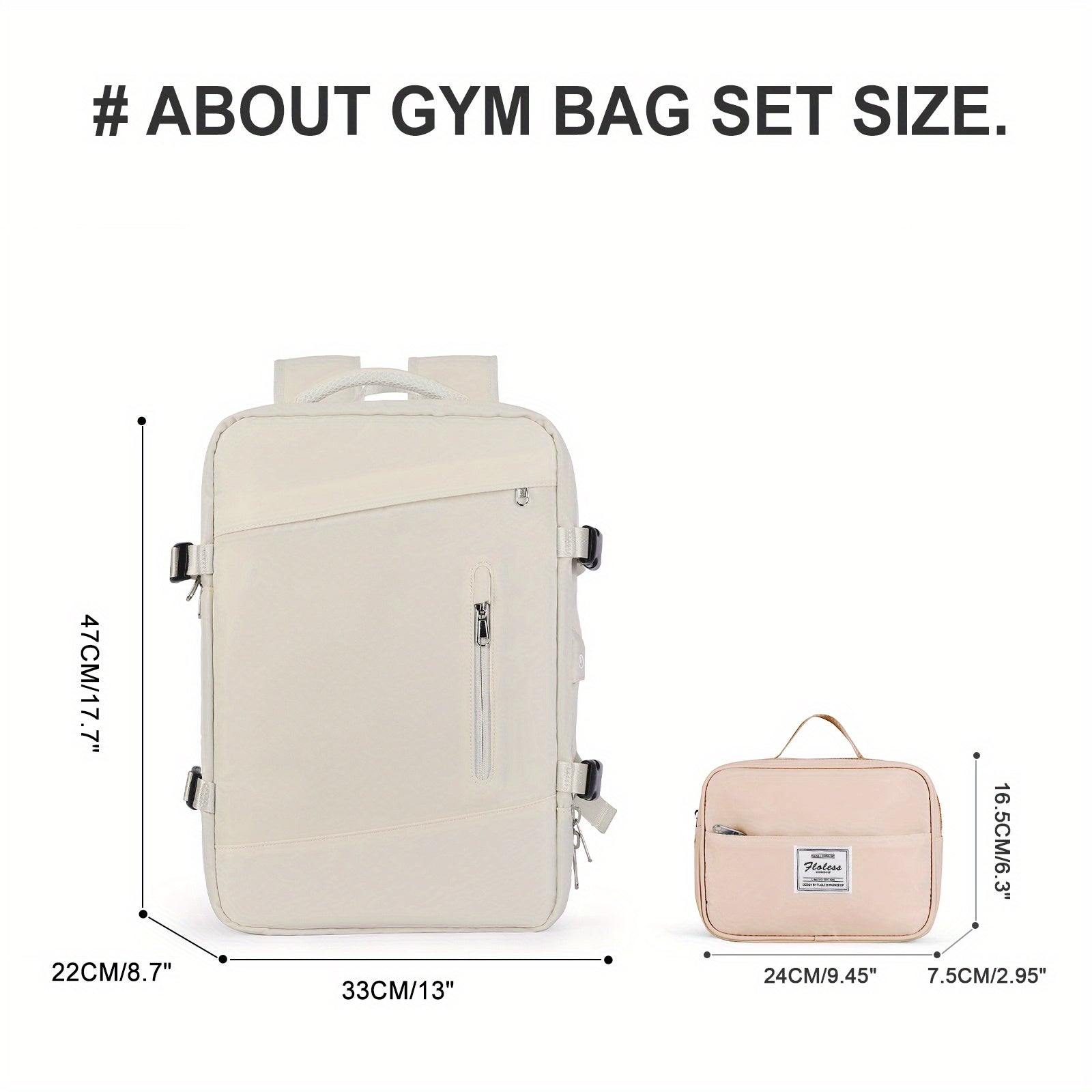 Large Waterproof Travel Backpack 40L