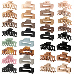 8pcs 16pcs Matte Hair Claw Clips Strong Hold Vintage Jaw Clips