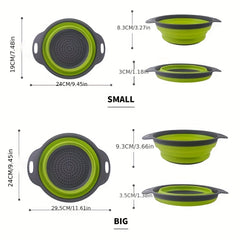 Foldable Silicone Colander for Kitchen Sink