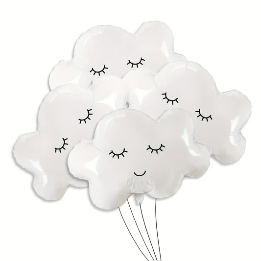 4 Cloud Mylar Smiling Face Balloons Baby Shower Wedding Decor