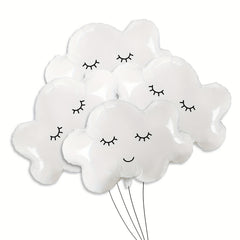 4 Cloud Mylar Smiling Face Balloons Baby Shower Wedding Decor