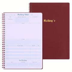 Work Meeting Notebook - Organize & Boost Productivity - Great for Office