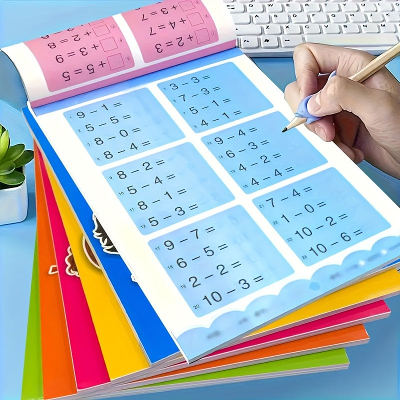 Addition & Subtraction Practice Set - 80 Page Book, Flashcards, Workbook