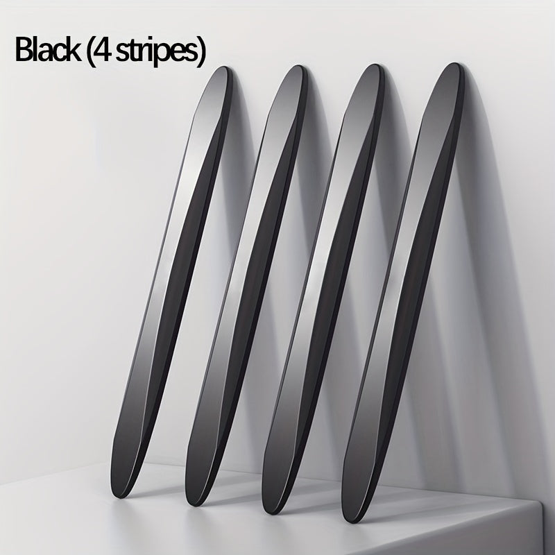 4pcs Carbon Fiber Bumper Protection Kit Anti Scratch Strips