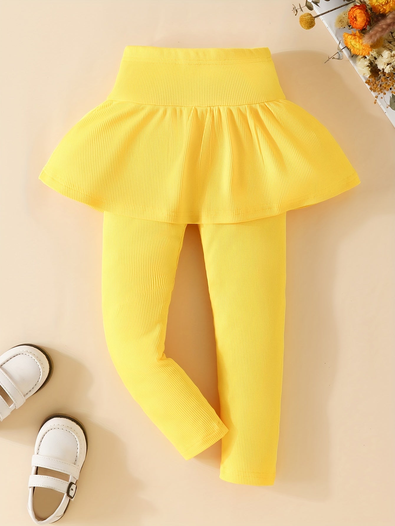 Girls' Ruffle Skort Leggings for Fall/Spring