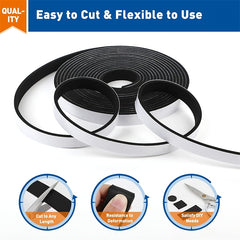 Door Weather Stripping 1/2"X1/8" Window Door Seal Strip 50ft
