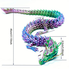 Laser 3D Printed Dragon Articulated Joints Chinese Dragon Model