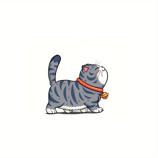 Cartoon Cat Sticker for Cars Motorcycles Water Bottles - Self Adhesive
