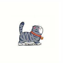 Cartoon Cat Sticker for Cars Motorcycles Water Bottles - Self Adhesive