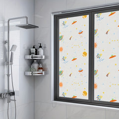Cartoon Kids Window Stickers Matte Static Glass Film