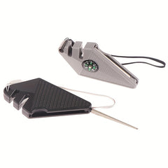 Mini Sharpener with Compass for Outdoor Camping