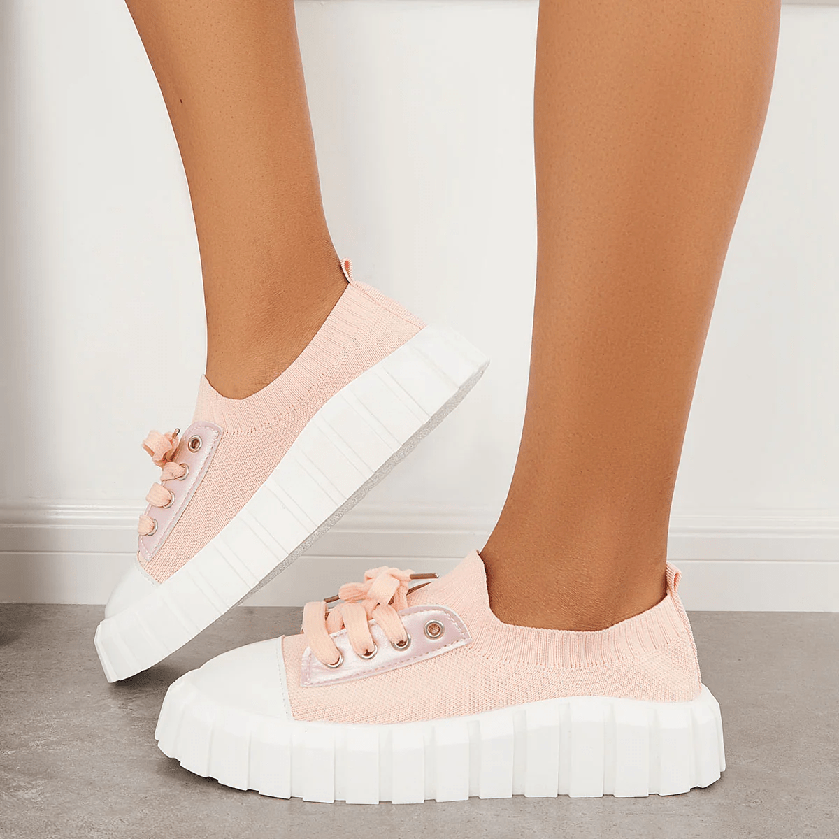 Women's Platform Sports Shoes Comfy Low Top Sneakers