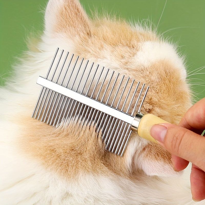Double Sided Pet Comb For Grooming & Massaging Dogs Cats