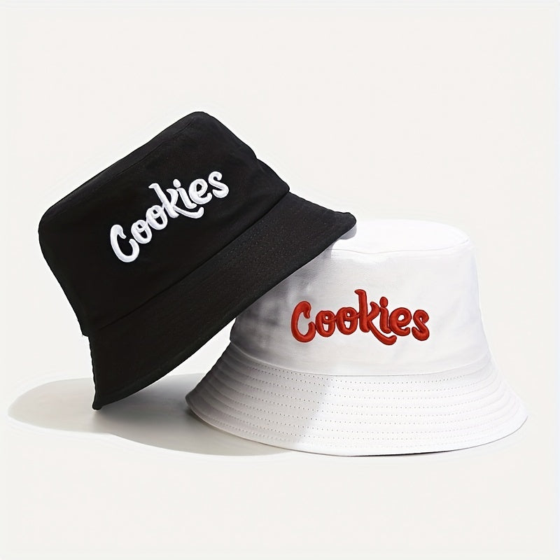 COOKIES Bucket Hat Outdoor Sun Cap Packable Travel Beach Hat