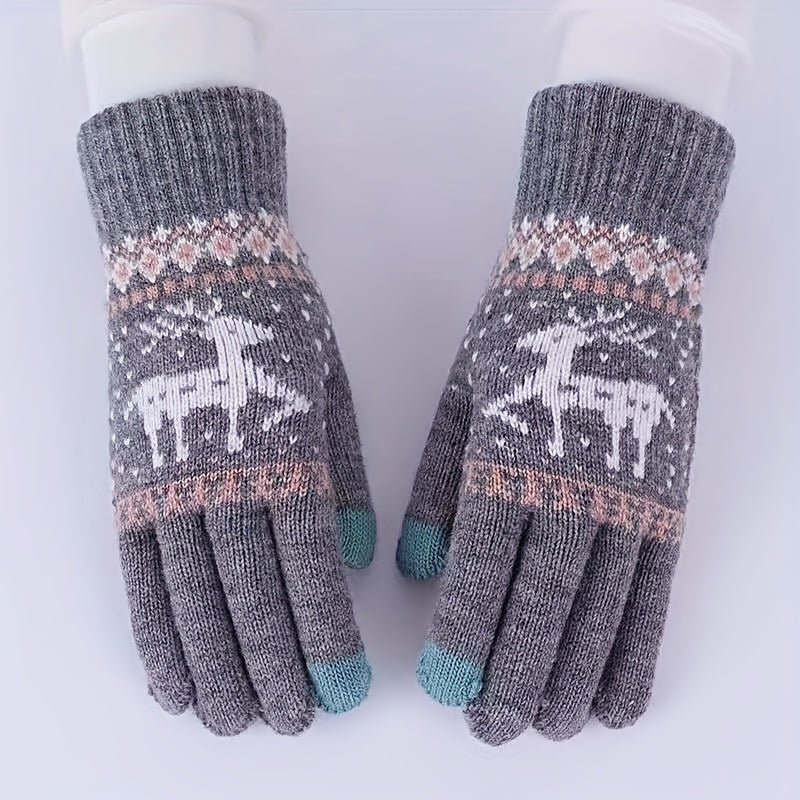 Winter Warm Touch Screen Cycling Knitted Gloves