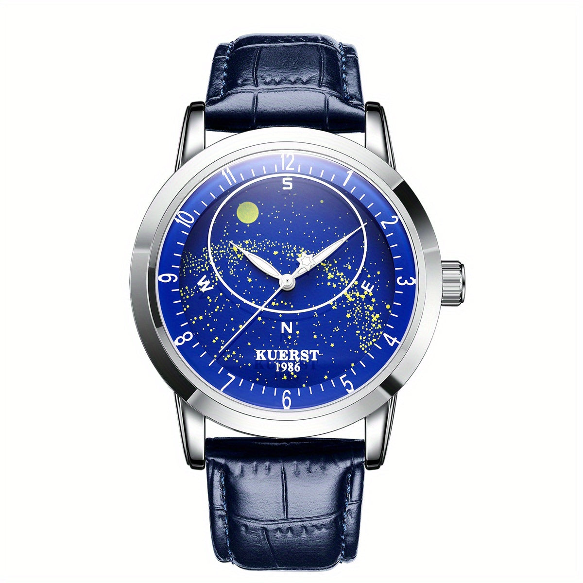 KUERST Student's Auto Mechanical Watch Waterproof Starry Sky Butterfly