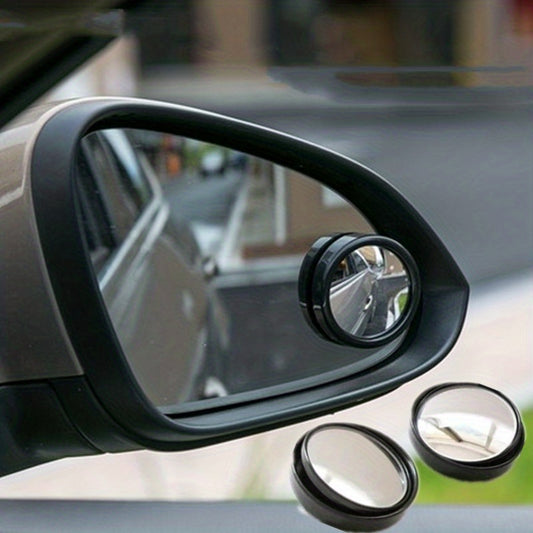 2pcs Car Rear View Blind Spot Mirror 360u00b0 Rotation High Definition Glass