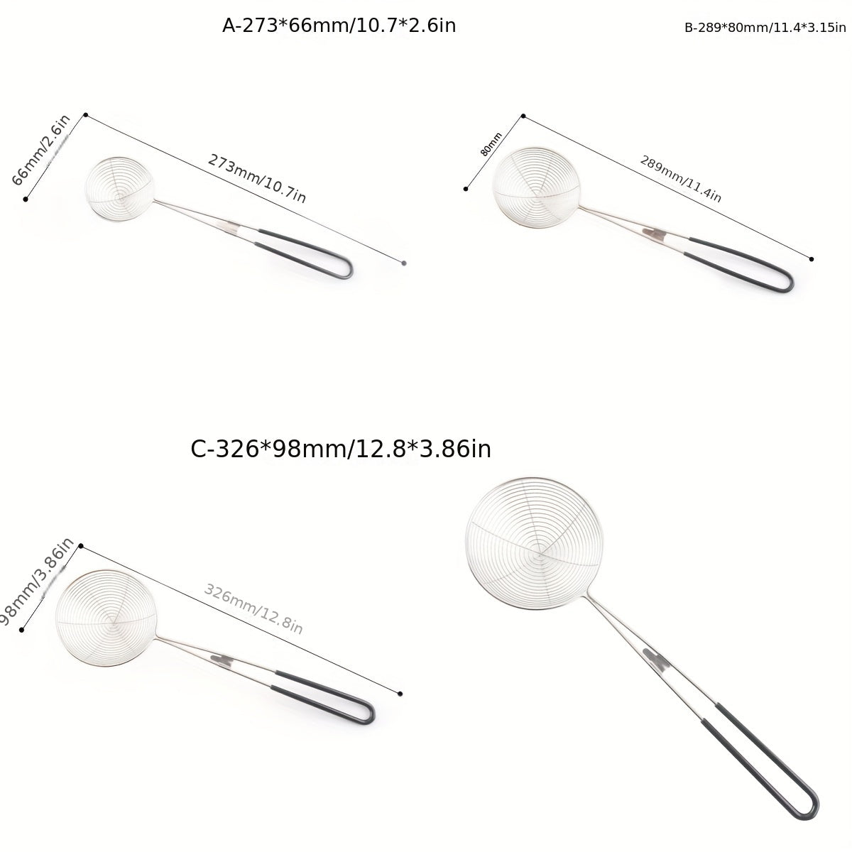 Stainless Steel Skimmer Ladle Long Handle Anti-scalding Hot Pot Filter Spoon