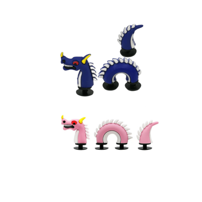 6pcs 3D Snake Dragon Shoe Charms For Kids Girl Boys Gift