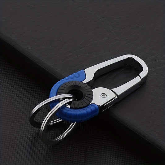 Metal Car Keychain Key Holder Men's Key Chain Ring Auto Accessory