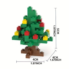 Christmas Santa Claus Tree Boots Elk Building Blocks Model