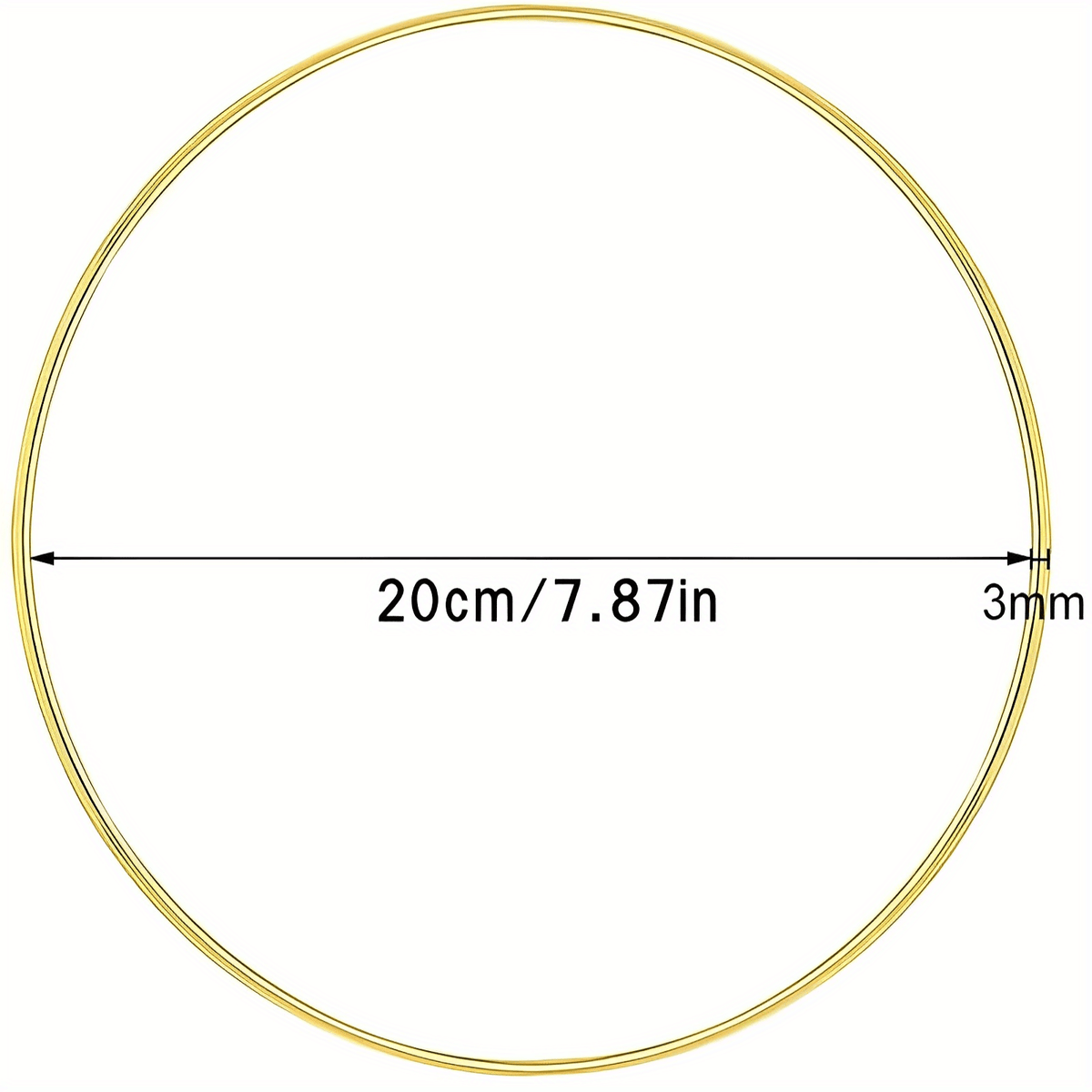 Metal Flower Hoop Wreath for Wedding Decoration DIY Dream Catcher
