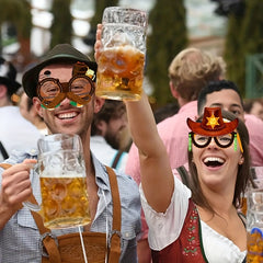 12pc Cowboy Party Glasses Photo Booth Props for Parties & Birthdays