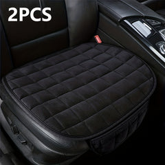 2pcs Winter Car Seat Cover Cushion Anti-slip Front Chair Pad