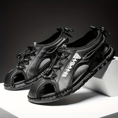 Men's Closed Toe Anti Collision Sandals Breathable Non Slip Beach Shoes Summer