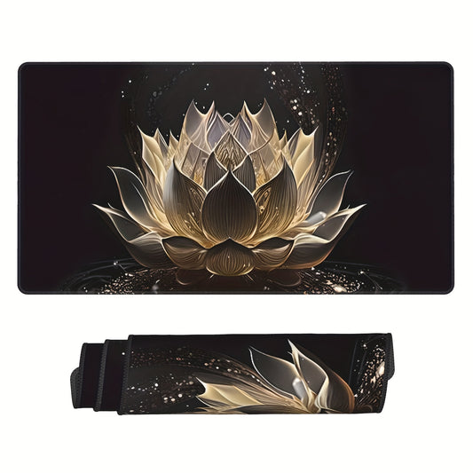 Lotus Flower Large Gaming Mouse Pad 80x40cm Computer HD Keyboard Pad