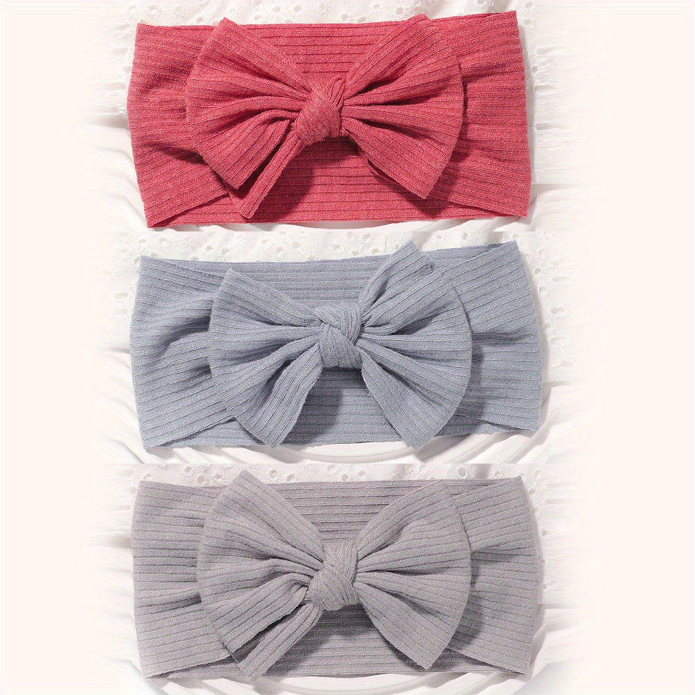 3pcs Bow Headband Hair Accessories for Baby Girls