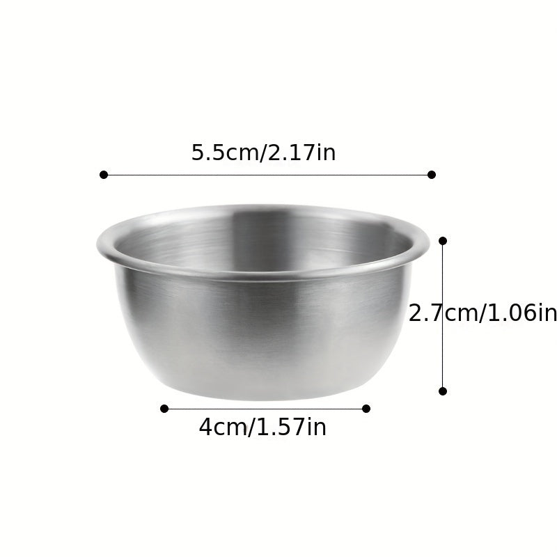 4pcs Stainless Steel Sauce Cup for Sushi & Steak