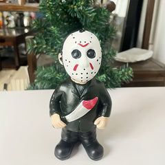 Scary Garden Gnome Nightmare Killer Statue Halloween Decoration