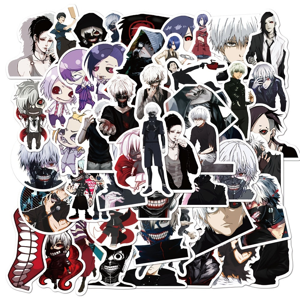 50pcs Hot Blooded Animation Ghoul Series Stickers DIY Materials