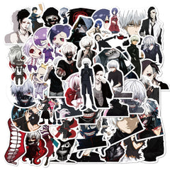 50pcs Hot Blooded Animation Ghoul Series Stickers DIY Materials