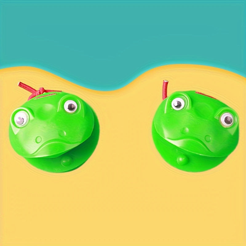 Cartoon Frog Percussion Soundboard Music Instrument for Performance