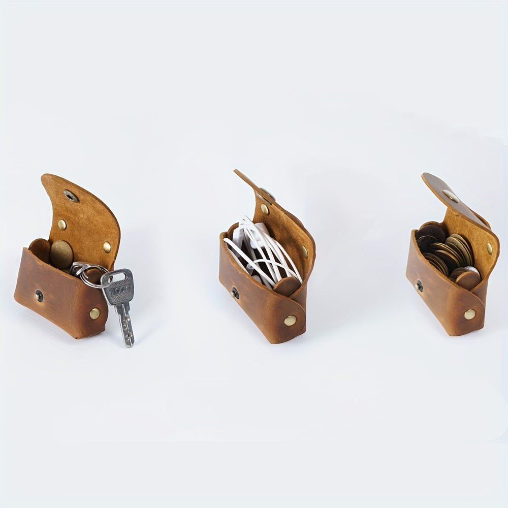 1pc Small Wallet PU Leather Coin Storage Bag Pocket Mini Money Bag
